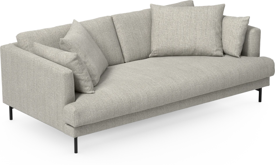 Harper - 3-sits soffa, hel dyna - Vit