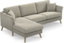 Eden - 2,5-sits soffa med schäslong - Brun