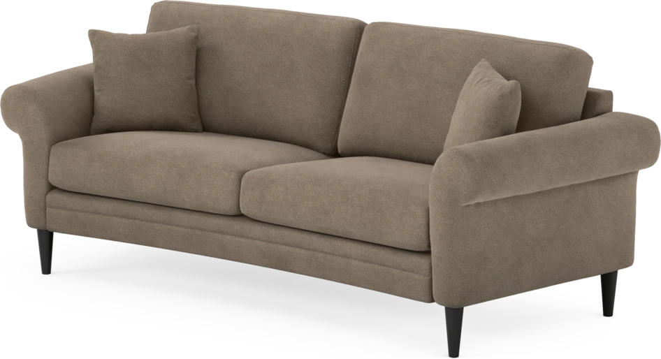 Eden - 2,5-sits soffa svängd - Brun
