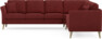 Eden - Hörnsoffa, 3+3-sits - Röd