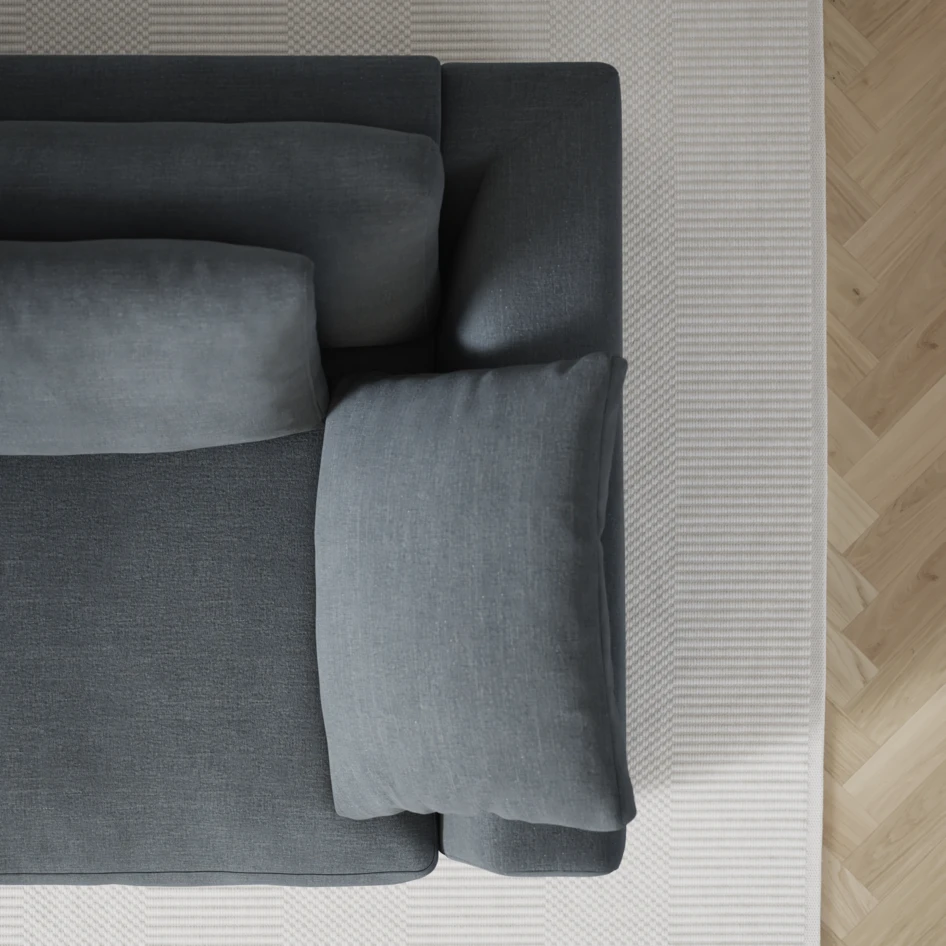 Amie - 4-sits soffa - Blå