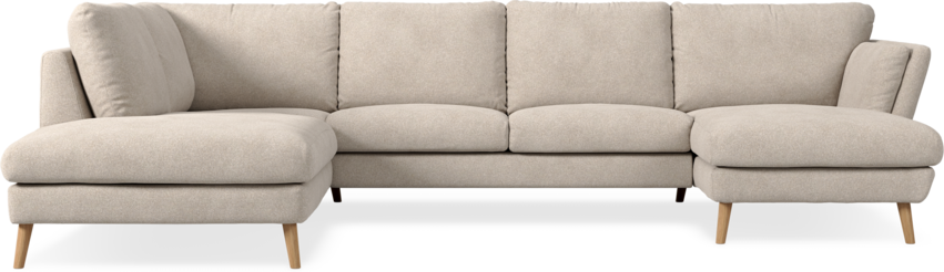 Madison Lux - 2-sits soffa med divan vänster och schäslong höger - Vit
