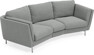 Madison - 3-sits soffa svängd, 70 cm - Grå