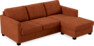 Nevada - 3-sits soffa med flyttbar schäslong - Röd
