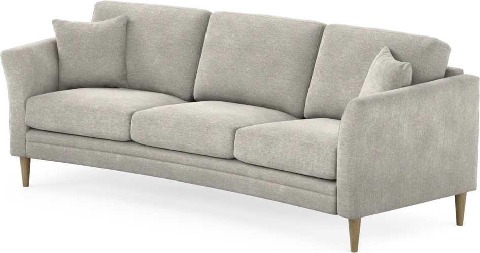 Eden - 3-sits soffa svängd - Grå