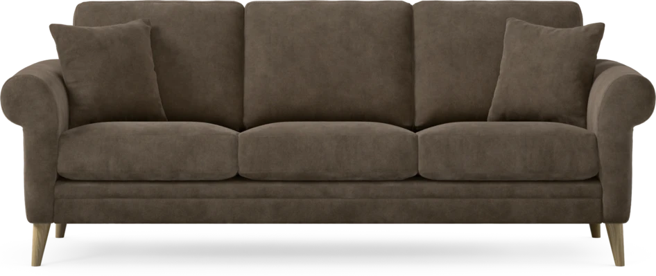 Eden - 3-sits soffa - Brun