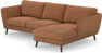 Madison - 2-sits soffa med schäslong höger - Orange