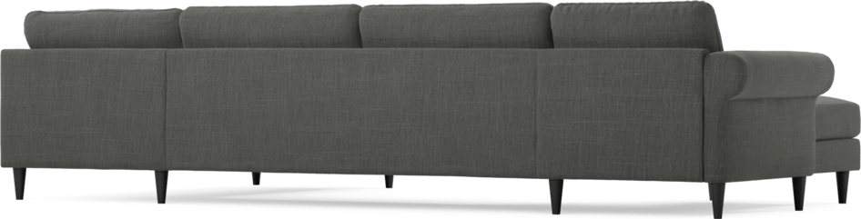 Bridge - 3-sits soffa med schäslong vänster och divan höger - Grå