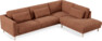 Willow - 3-sits soffa med divan höger, fast klädsel - Röd