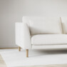Willow - 3-sits soffa med divan vänster, fast klädsel - Vit