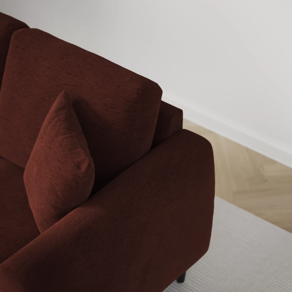 Eden - 3-sits soffa - Orange
