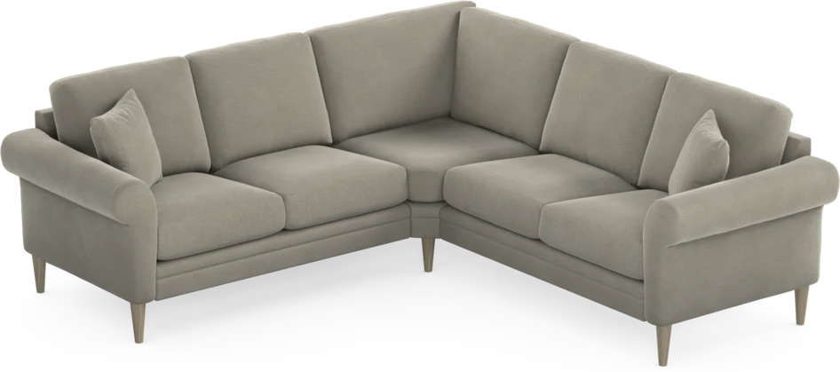 Eden - Hörnsoffa, 2+2-sits - Brun
