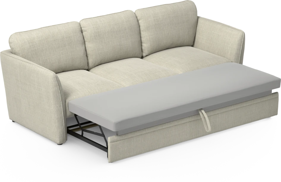Öland - Bäddsoffa 3-sits, längsbäddad - Beige