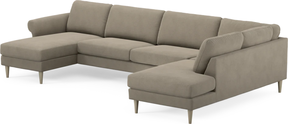 Bridge - 3-sits soffa med schäslong vänster och divan höger - Beige