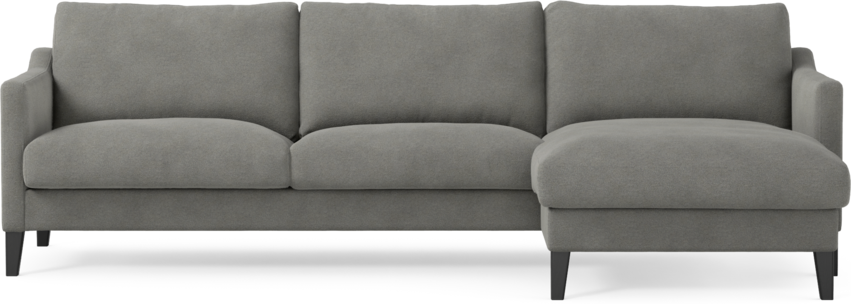 Winston - 3-sits soffa med schäslong, vändbar - Grå
