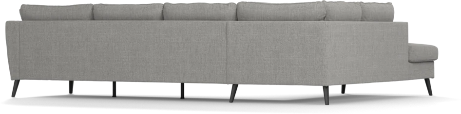 County - 3-sits soffa med divan vänster - Grå