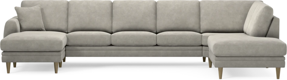 Eden - 3-sits soffa med schäslong vänster och divan höger - Grå