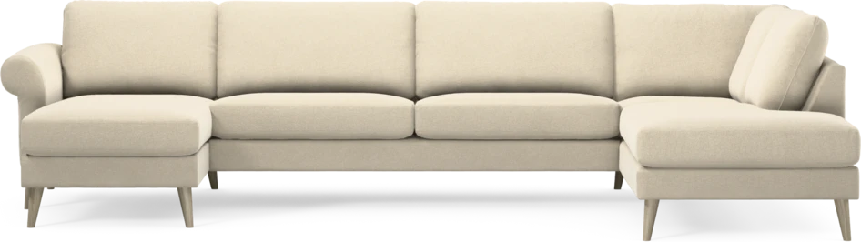 Bridge - 3-sits soffa med schäslong vänster och divan höger - Beige