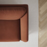 Madison - 3-sits soffa med divan vänster - Röd