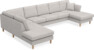 Eden - 3-sits soffa med divan vänster och schäslong höger - Grå