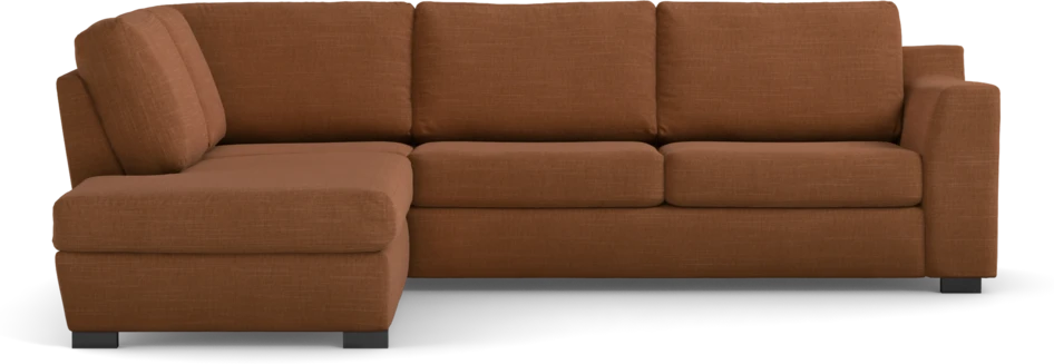 Friday - 2,5-sits soffa med divan vänster - Orange