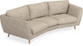 Madison - 3-sits soffa svängd, 70 cm - Beige