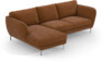 Madison Lux - 2-sits soffa med schäslong vänster - Orange