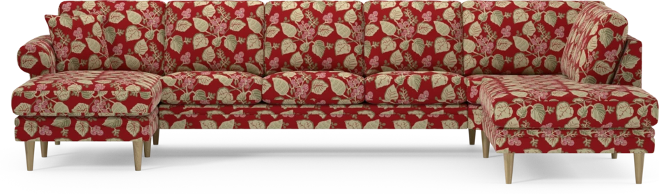 Eden - 3-sits soffa med schäslong vänster och divan höger - Flerfärgad