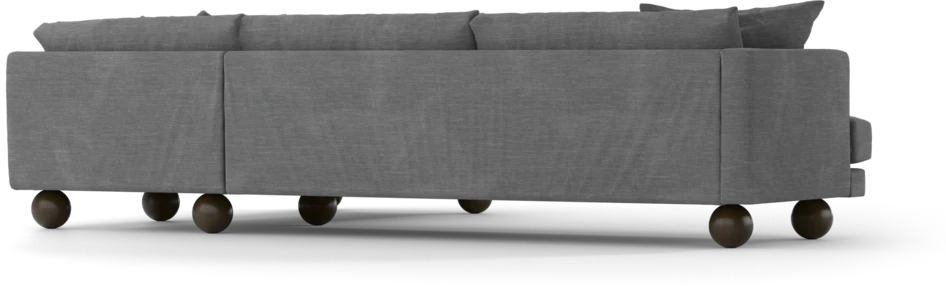 Harper - 3-sits soffa med divan höger - Grå