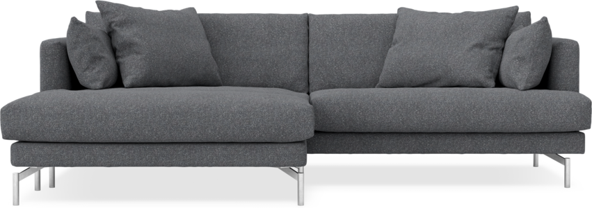 Harper - 4-sits med schäslong XL vänster - Grå