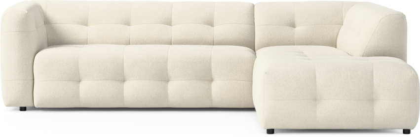 Bella - 3-sits soffa med divan höger - Vit