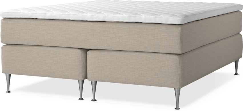 Delux Dream - Kontinentalsäng, dubbelsäng med bäddmadrass - Beige