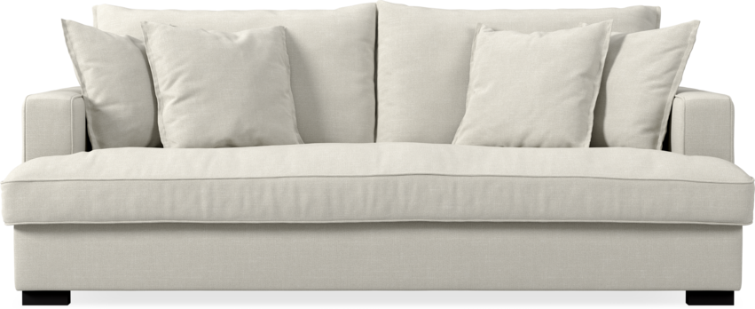 Mila - 3-sits soffa, hel dyna - Vit