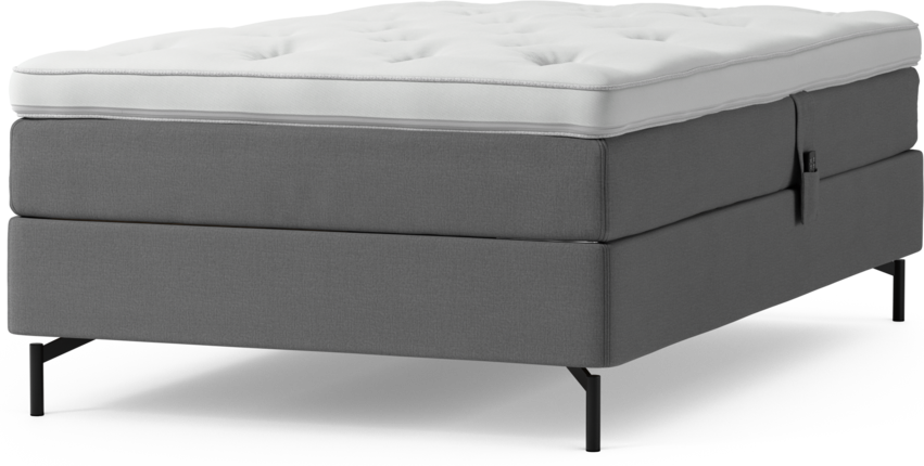 Delux Sense - Ställbar säng, enkelsäng med bäddmadrass och sängben