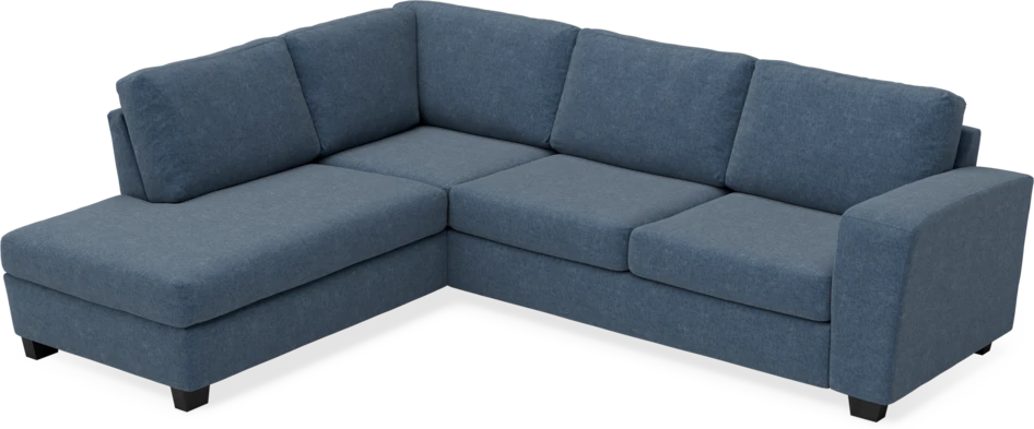 Friday - 2,5-sits soffa med divan vänster - Blå