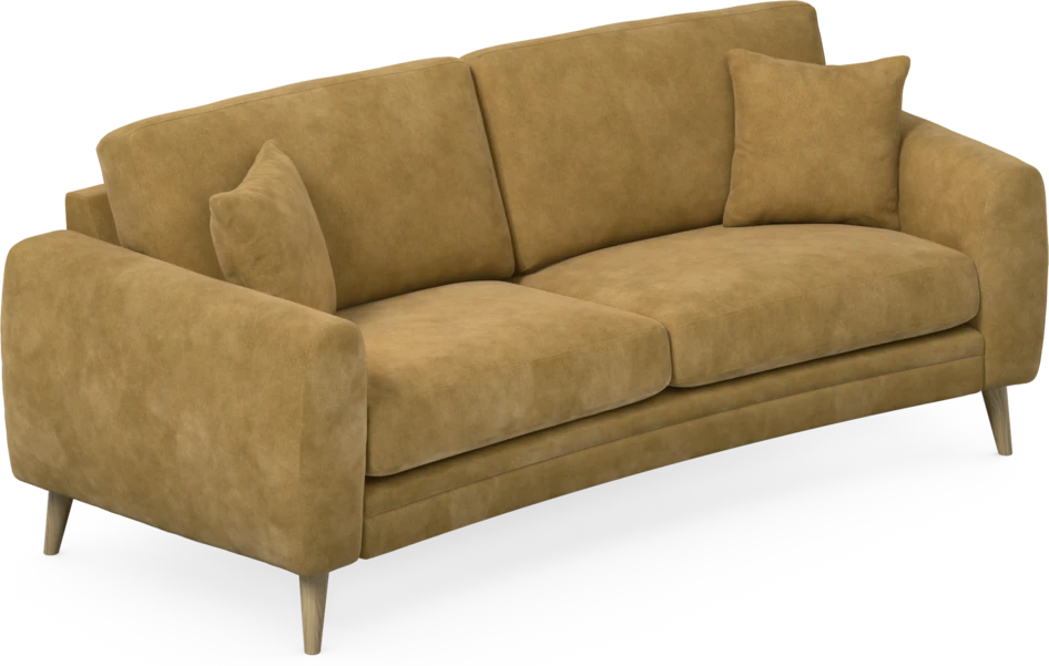 Eden - 2,5-sits soffa svängd - Gul