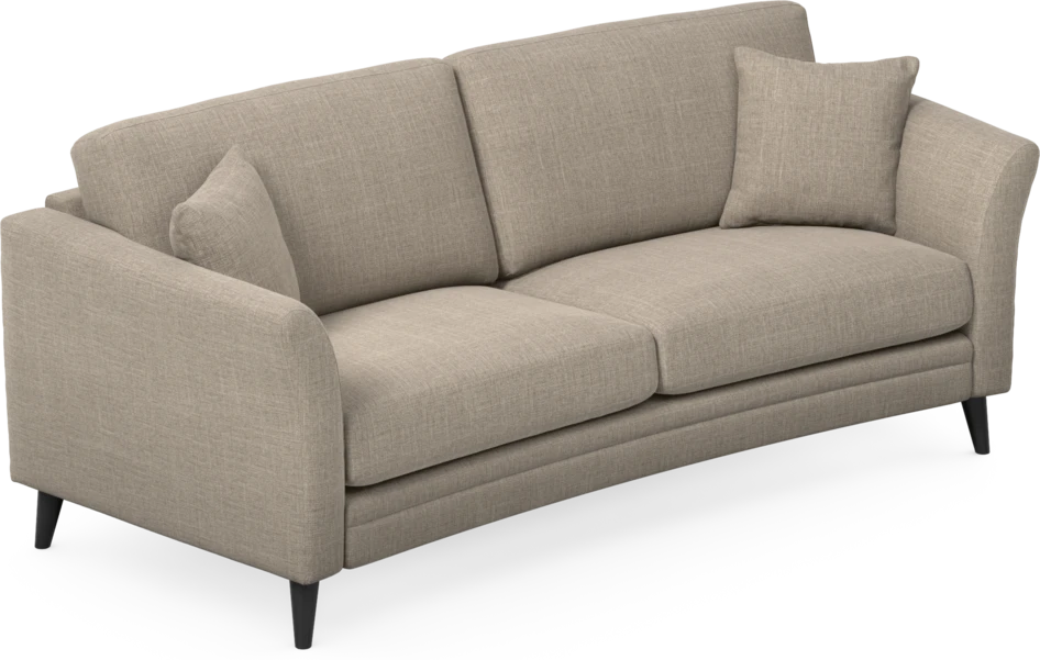 Eden - 2,5-sits soffa svängd - Beige