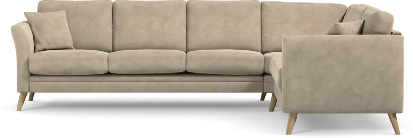 Eden - Hörnsoffa 3+2 - Brun