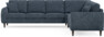 Eden - Hörnsoffa, 3+3-sits - Blå