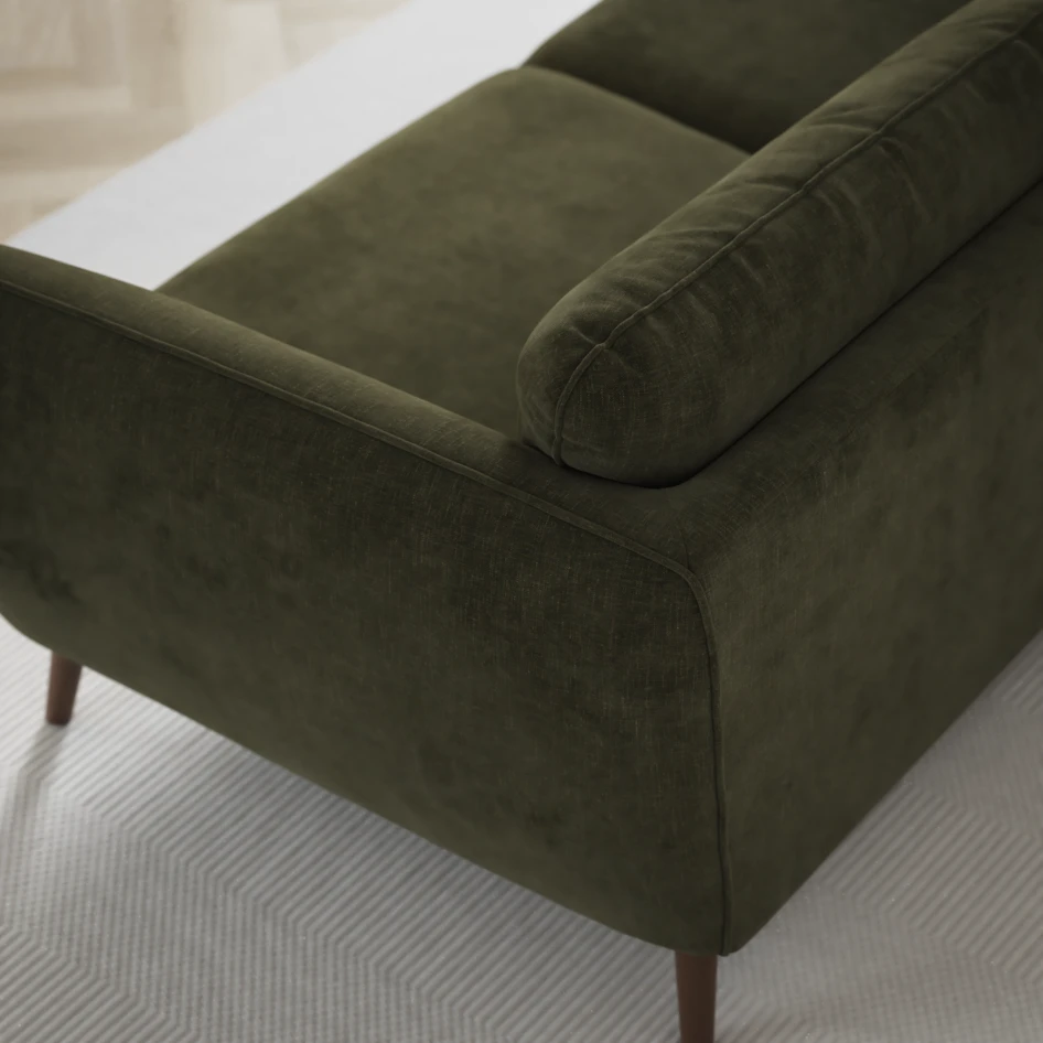 Madison - 2-sits soffa med divan vänster och schäslong höger - Grön
