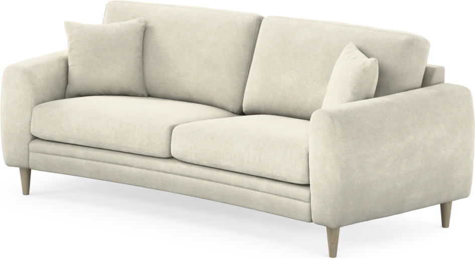 Eden - 2,5-sits soffa svängd - Vit