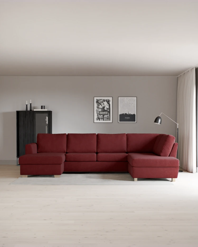 Friday - 3-sits soffa med schäslong vänster och divan höger - inspiration