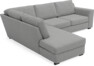 Friday - 2,5-sits soffa med divan vänster - Grå