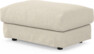 Cherrie - Fotpall 100 med kappa - Beige