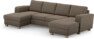 Friday - 2-sits soffa med två schäslonger - Brun