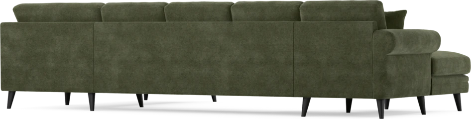 Eden - 3-sits soffa med schäslong vänster och divan höger - Grön