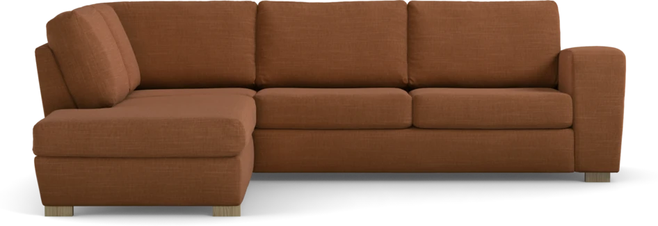 Friday - 2,5-sits soffa med divan vänster - Orange