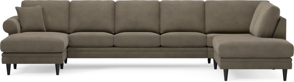 Eden - 3-sits soffa med schäslong vänster och divan höger - Beige
