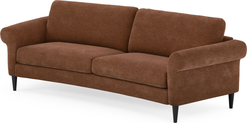 Bridge - 3-sits soffa svängd - Orange