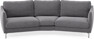 Madison - 3-sits soffa svängd, 90 cm - Grå